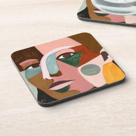 Dessous-de-verre Geo Face (Côté gauche)