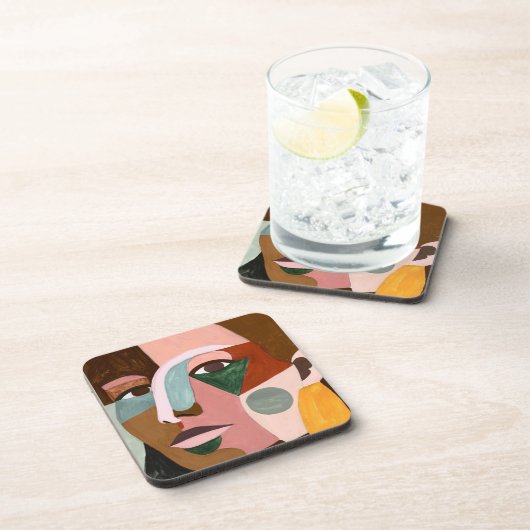 Dessous-de-verre Geo Face (Côté Droit)