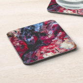 Dessous-de-verre Géode cristal Red Agate Abstrait (Côté gauche)