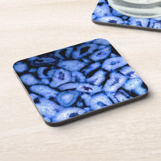 Dessous-de-verre Géodes Agate Quartz Bleu (Côté gauche)