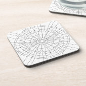 Dessous-de-verre Geometric Mandala Pattern (Côté gauche)