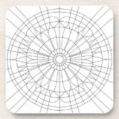 Dessous-de-verre Geometric Mandala Pattern (Devant)
