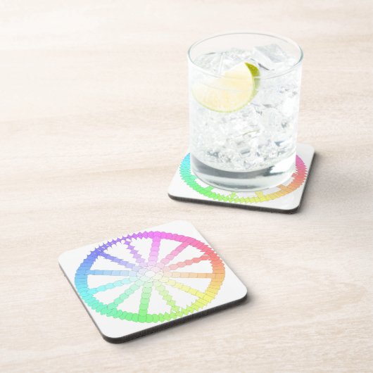 Dessous-de-verre géométrie de la roue d'évolution en polygone (Côté Droit)