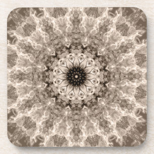 Dessous-de-verre géométrique, beige, marron, mandalas