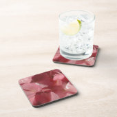 Dessous-de-verre Géranium rose : presque solide Rose clair (Côté Droit)