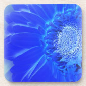 Dessous-de-verre gerbera bleu électrique (Devant)