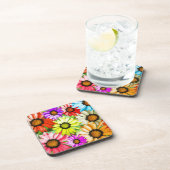 Dessous-de-verre Gerbera fleurs colorées (Côté Droit)