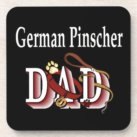 Dessous-de-verre German Pinscher Papa (Devant)