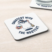 Dessous-de-verre Ghostest Funny Éffrayant sorcière (Côté gauche)