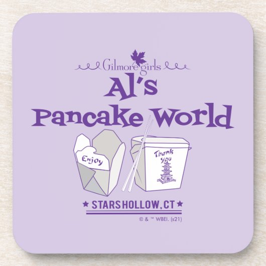Dessous-de-verre Gilmore Girls| Al's Pancake World (Devant)