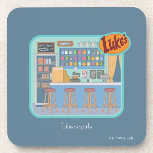 Dessous-de-verre Gilmore Girls | Luke's Diner Graphic (Devant)