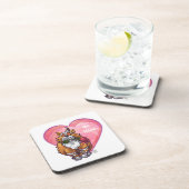 Dessous-de-verre Ginger Cat Saint-Valentin (Côté Droit)