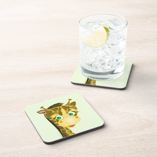 Dessous-de-verre Giraffe Bébé mignonne - (Côté Droit)