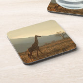 Dessous-de-verre Giraffe dans la Savannah (Côté gauche)