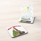 Dessous-de-verre Giraffe de Noël (Côté Droit)