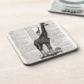 Dessous-de-verre Giraffe Dictionnaire Art (Côté gauche)