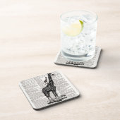 Dessous-de-verre Giraffe Dictionnaire Art (Côté Droit)