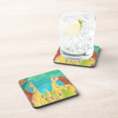 Dessous-de-verre Giraffe Family Original Abstract Art (Côté Droit)