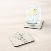 Dessous-de-verre Giraffe Portrait | Croquis (Côté Droit)