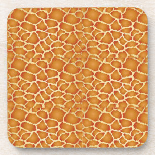 Dessous-de-verre Giraffe Skin Golden Brown Texture