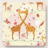 Dessous-de-verre Giraffes en amour (Devant)