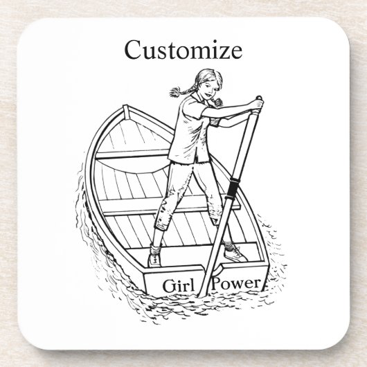 Dessous-de-verre Girl Power Sculling Boat Thunder_Cove (Devant)