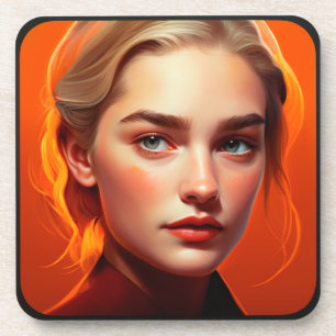 Dessous-de-verre Girl with blue eyes