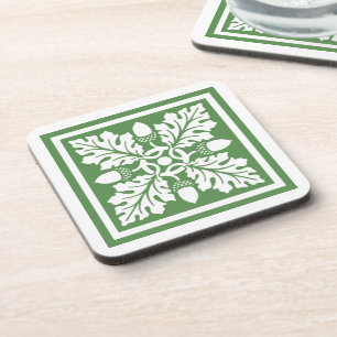 Dessous-de-verre Glade Greent Acorn and Leaf Tile Design
