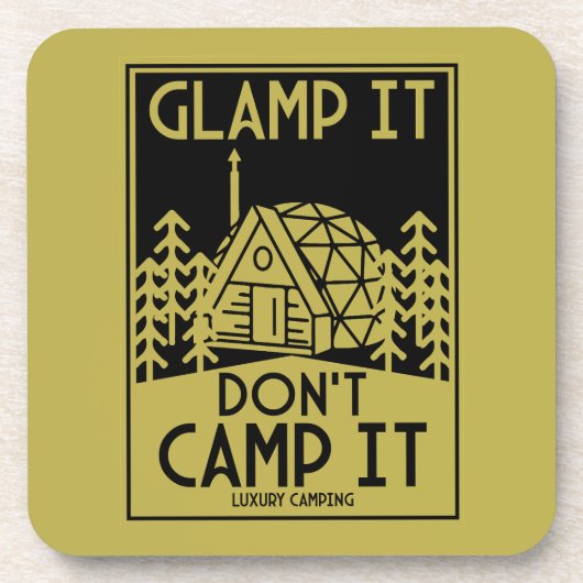 Dessous-de-verre Glamping De Luxe (Devant)