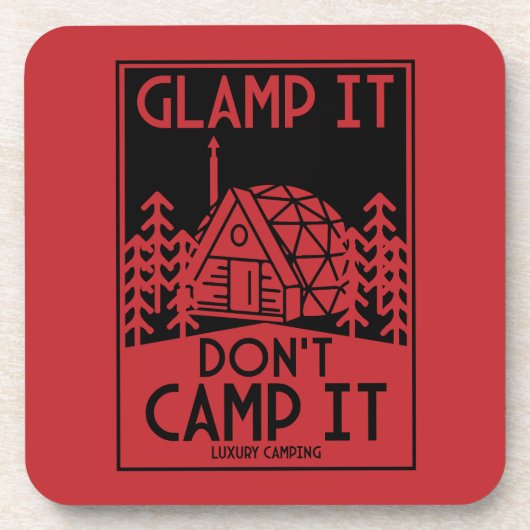 Dessous-de-verre Glamping De Luxe (Devant)