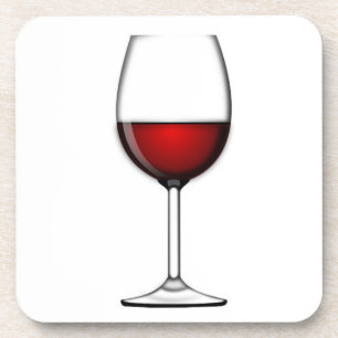 DESSOUS-DE-VERRE GLASS OF RED WINE