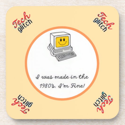 Dessous-de-verre Glitch technologique (Devant)