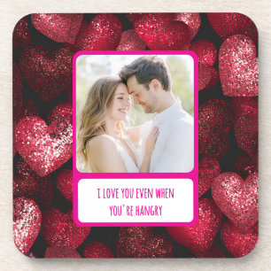 Dessous-de-verre Glittery Love When You're Hangry