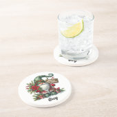 Dessous de verre Gnome de Noël mignon (Côté)