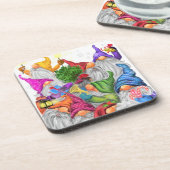 Dessous-de-verre Gnomes de Noël Boisson Coaster Cadeau (Côté gauche)