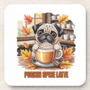 Dessous-de-verre Gobelet de Latte au Piment de Pugkin Mignon Drôle