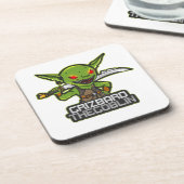 Dessous-de-verre Goblin nommé Grizbard (Côté gauche)