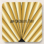 Dessous-de-verre Gold Art Deco Design (Devant)