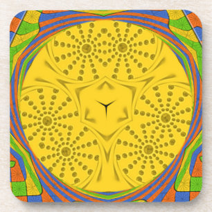 Dessous-de-verre Golden Red Blue Green Royal Egyptian.