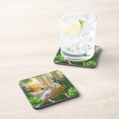 Dessous-de-verre Golden Royal Peacock Temple Dreams (Côté Droit)