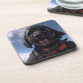 Dessous de verre Goldendoodle de Skydiving (Côté gauche)