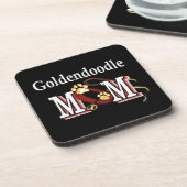 Dessous-de-verre Goldendoodle Maman Cadfts (Côté gauche)