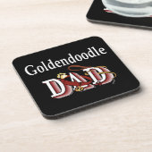 Dessous-de-verre Goldendoodle Papa (Côté gauche)