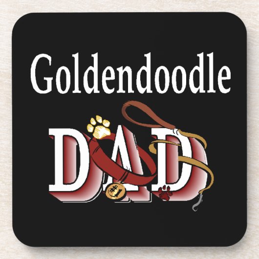 Dessous-de-verre Goldendoodle Papa (Devant)