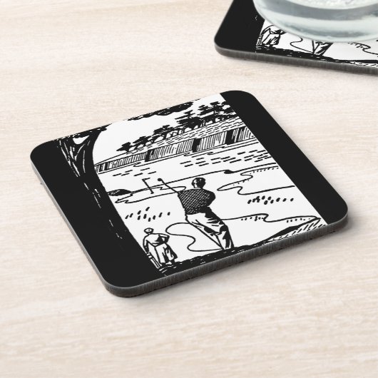 Dessous-de-verre Golfeurs (Côté gauche)