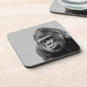 Dessous-de-verre Gorille noire blanche (Côté gauche)