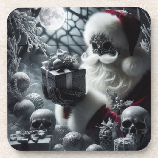 Dessous-de-verre Gothic Christmas Santa | Dark Holiday Santa (Devant)