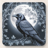 Dessous-de-verre Gothic Moonlit Raven Dark Academia (Devant)