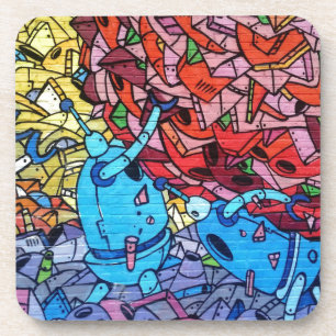 Dessous-de-verre Graffiti coloré