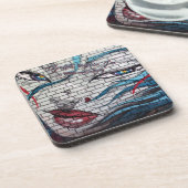 Dessous-de-verre Graffiti de fille asiatique (Côté gauche)